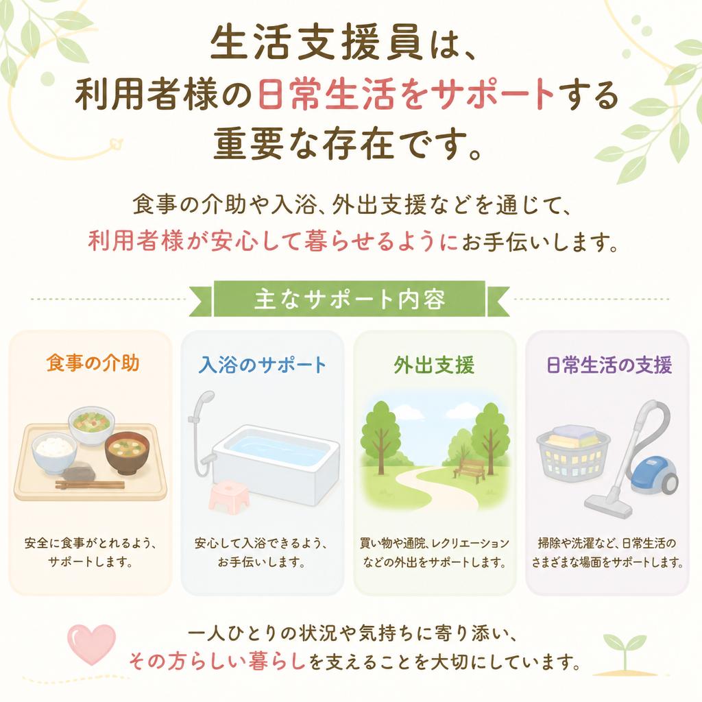 介護現場での生活支援員の役割