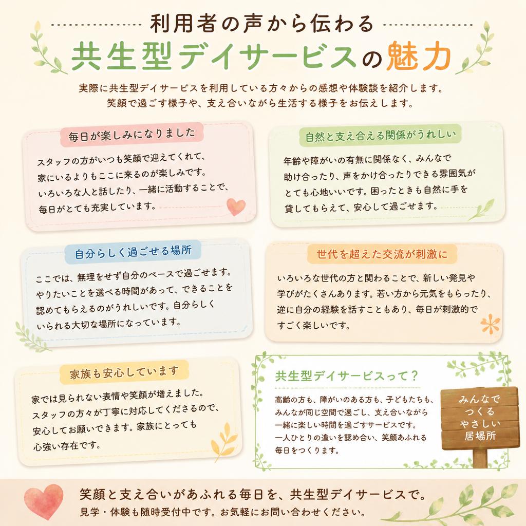 利用者様の声